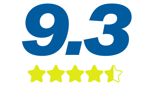 Score of 9,3 based on reviews